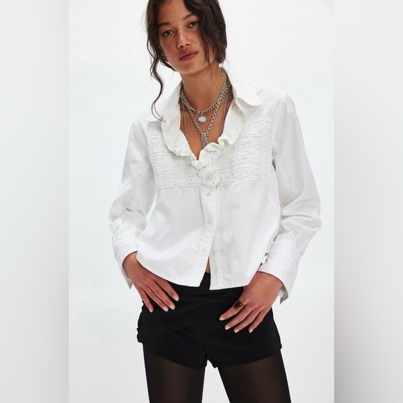 Free People Tops - ▪️NWT Free People Taylor Oxford Shirt